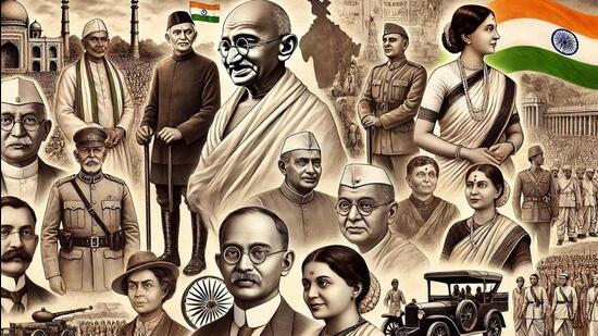 AI-generated image of India’s independence moment founding people shows Indians and some British soldiers