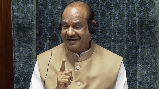 New Delhi, July 25 (ANI): Lok Sabha Speaker Om Birla conducts the House proceedings during the Parliament's Monsoon Session, in New Delhi on Thursday. (ANI Photo/SansadTV)(Sansad TV)