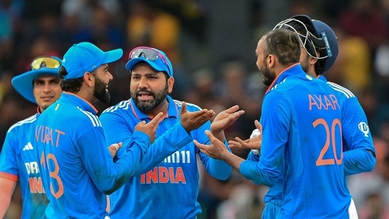 Rohit Sharma's Team India locked horns with Sri Lanka in the 1st ODI at the R.Premadasa Stadium. (AFP)