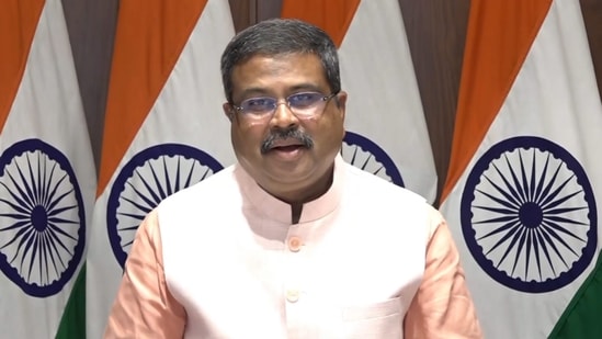 Union education minister Dharmendra Pradhan.(PTI)