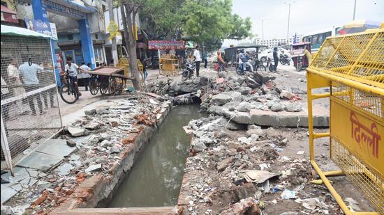 The spot where the incident took place. (Sakib Ali/HT Photo)