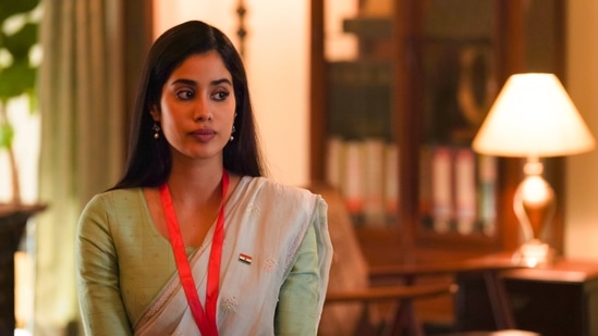 Ulajh movie review: Janhvi Kapoor in a still from the movie.