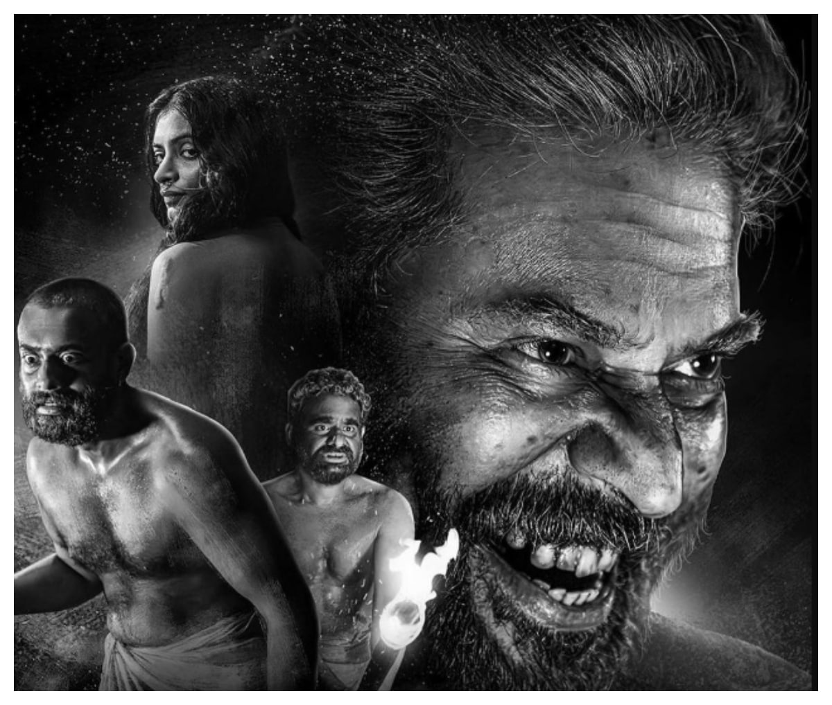 Mammootty, Arjun Ashokan and Sidharth Bharathan star in this black-and-white horror movie.