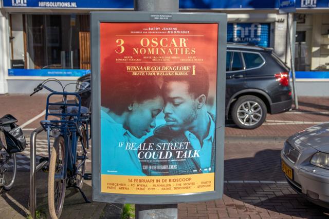 A billboard of the movie ‘If Beale Street Could Talk’ in Amsterdam, The Netherlands, 2019. (Dutchmen Photography/Shutterstock) A billboard of the movie ‘If Beale Street Could Talk’ in Amsterdam, The Netherlands, 2019. (Dutchmen Photography/Shutterstock)