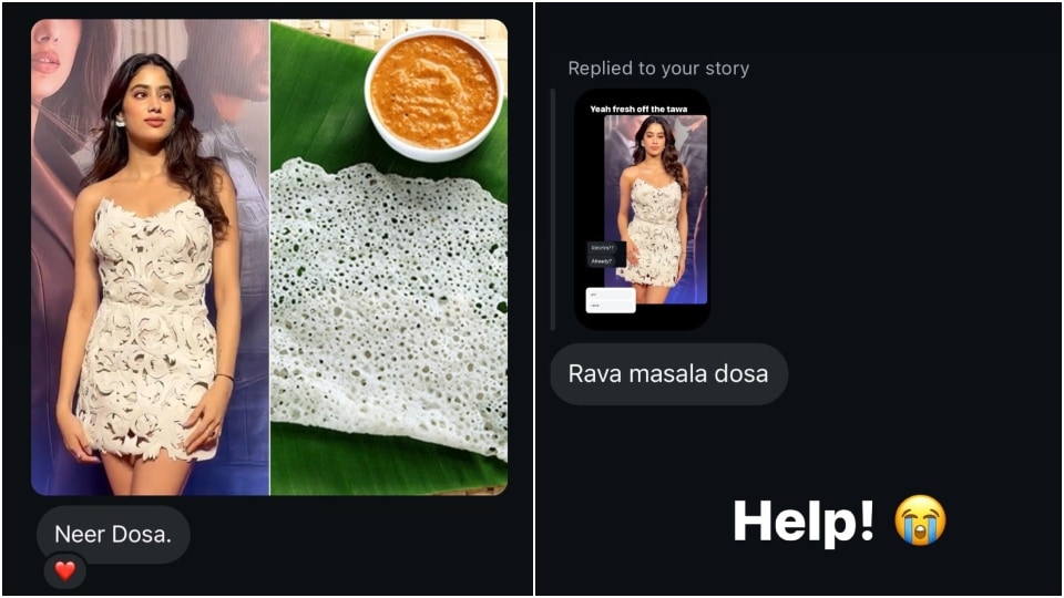 Netizens compare Janhvi Kapoor's dress to a dosa. 