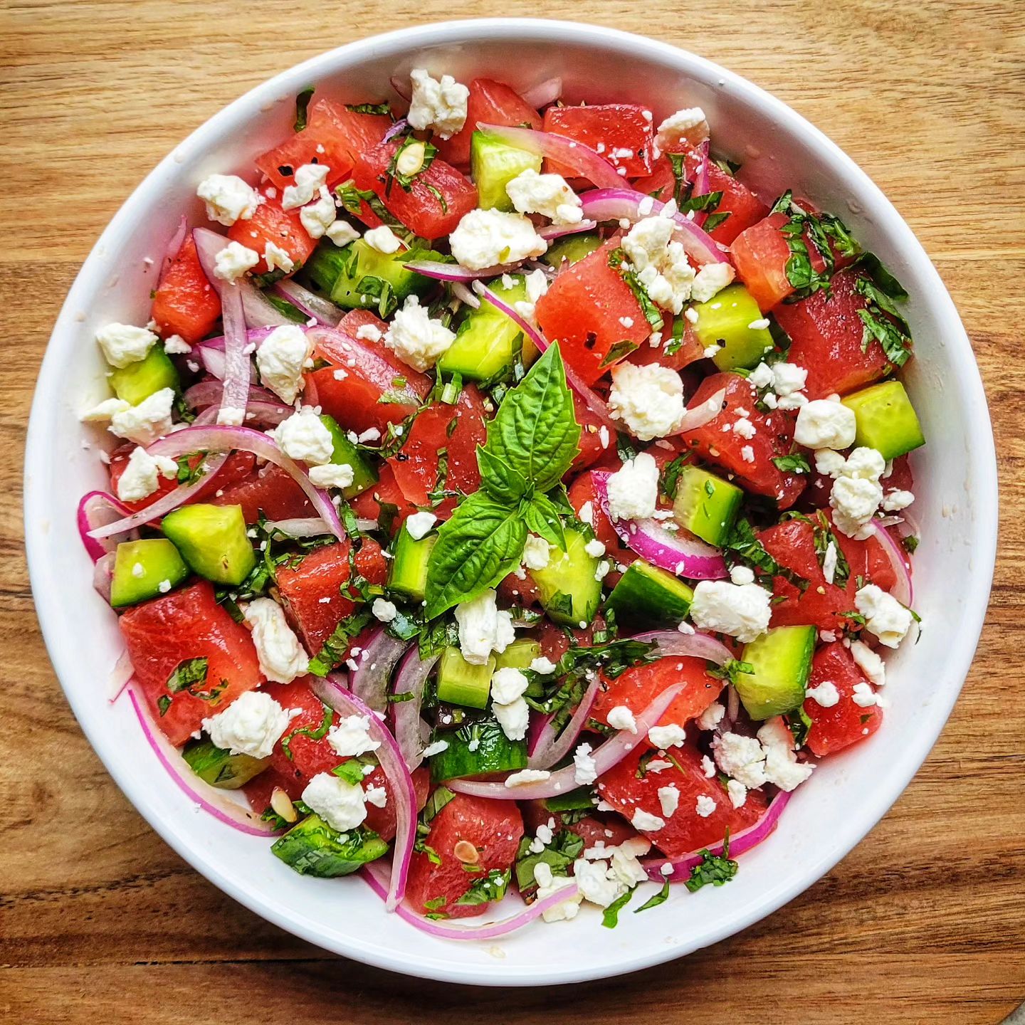 Watermelon feta salad is a staple of Greek cuisine, combining the sweetness of watermelon with the saltiness and creaminess of feta cheese(Photo: Instagram) Watermelon feta salad is a staple of Greek cuisine, combining the sweetness of watermelon with the saltiness and creaminess of feta cheese(Photo: Instagram)