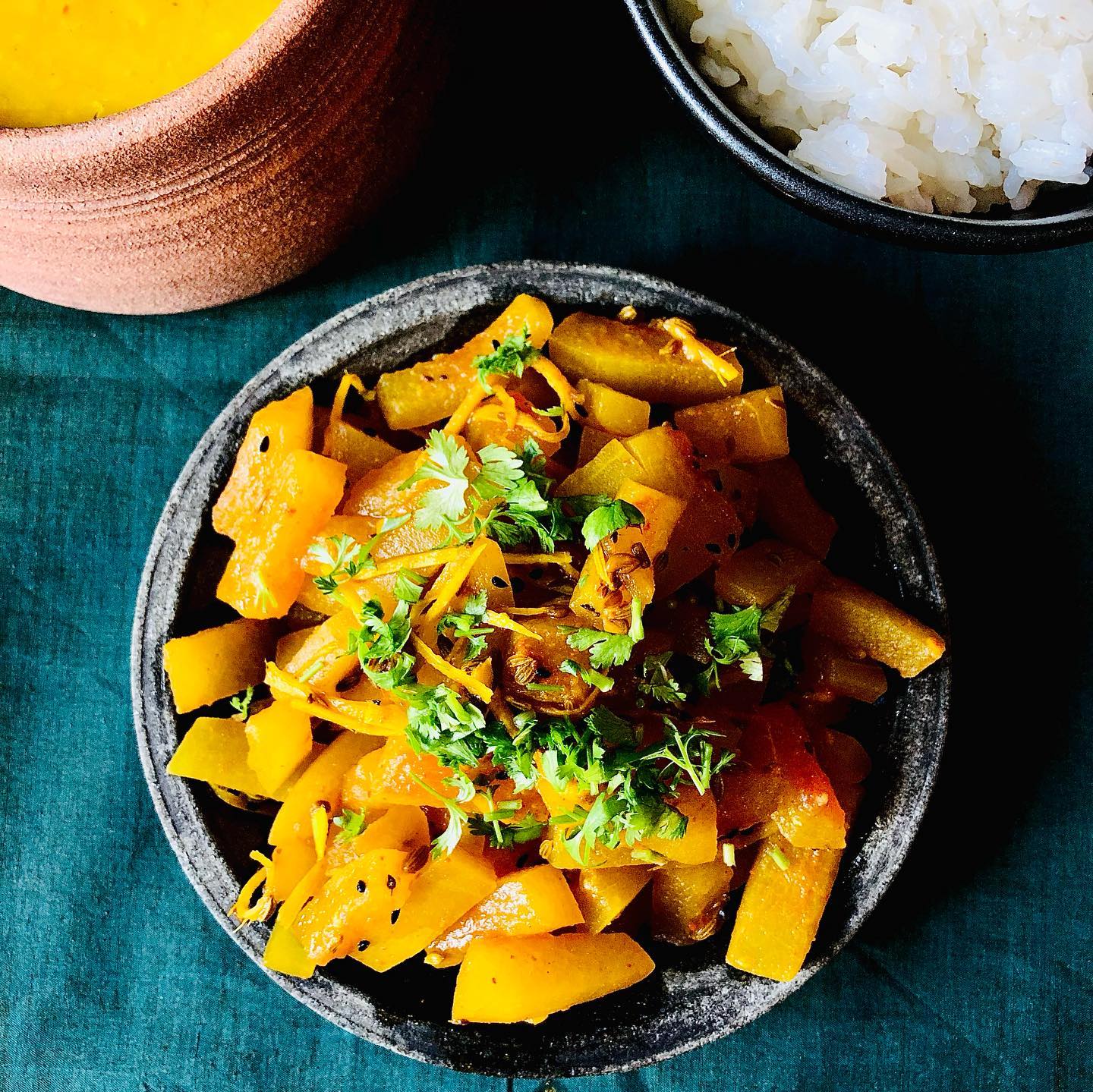 The sweetness of the watermelon balances out the spicy notes of the sabzi, making for a tasty main course(Photo: Instagram) The sweetness of the watermelon balances out the spicy notes of the sabzi, making for a tasty main course(Photo: Instagram)