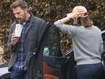 Ben Affleck and ex-wife Jennifer Garner spotted in Brentwood schoolyard