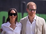 Prince Harry, right, and Meghan, left, attend the Giant of Africa Foundation at the Dream Big Basketball clinic in Lagos Nigeria, Sunday, May 12, 2024. Prince Harry and his wife Meghan are in Nigeria to champion the Invictus Games, which Prince Harry founded to aid the rehabilitation of wounded and sick servicemembers and veterans. Prince Harry, right, and Meghan, left, attend the Giant of Africa Foundation at the Dream Big Basketball clinic in Lagos Nigeria, Sunday, May 12, 2024. Prince Harry and his wife Meghan are in Nigeria to champion the Invictus Games, which Prince Harry founded to aid the rehabilitation of wounded and sick servicemembers and veterans.