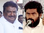 Tamil Nadu minister SS Sivasankar (left) and Tamil Nadu BJP chief Annamalai.