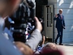 US President Joe Biden walks to Marine One on the South Lawn of the White House in Washington, DC, on August 2, 2024, as he travels to Wilmington, Delaware, to spend the weekend. (Photo by ROBERTO SCHMIDT / AFP) US President Joe Biden walks to Marine One on the South Lawn of the White House in Washington, DC, on August 2, 2024, as he travels to Wilmington, Delaware, to spend the weekend. (Photo by ROBERTO SCHMIDT / AFP)