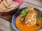 Goan Xacuti is made with chicken Goan Xacuti is made with chicken