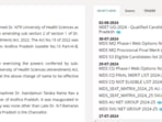 AP NEET Counselling 2024: List of eligible candidates released at drysruhs.edu.in
