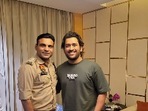 MS Dhoni poses for a photo with Joginder Sharma. MS Dhoni poses for a photo with Joginder Sharma.