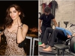 Khushi Kapoor shared a video of her doing hip thrusts while lifting 200 kgs. Khushi Kapoor shared a video of her doing hip thrusts while lifting 200 kgs.