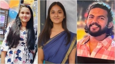 (From left) Shreya Yadav, Tanya Soni and Nevin Delvin died in the deluge in Delhi. (Photo from X) (From left) Shreya Yadav, Tanya Soni and Nevin Delvin died in the deluge in Delhi. (Photo from X)