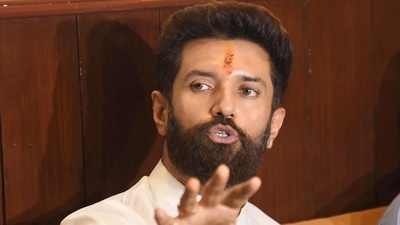 Patna, Bihar, India -Aug .03, 2024: Union Minister for Food Processing Industries Chirag Paswan addressing a press conference at Hotel Maurya in Patna, Bihar, India, Saturday,03, 2024.(Photo by Santosh Kumar/ Hindustan Times)