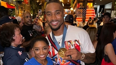 Simon Biles hits back at trolls as she defends her husband Jonathan Owens. (@jowens/Instagarm) Simon Biles hits back at trolls as she defends her husband Jonathan Owens. (@jowens/Instagarm)