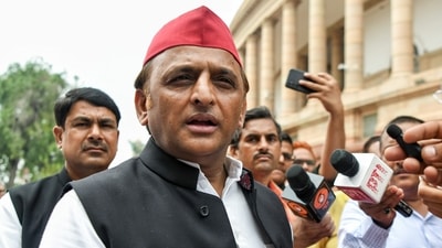 Samajwadi Party MP Akhilesh Yadav at the Parliament in New Delhi. (ANI) Samajwadi Party MP Akhilesh Yadav at the Parliament in New Delhi. (ANI)
