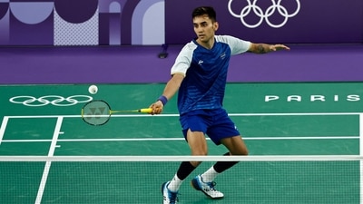 India's Lakshya Sen will be seen in action on Sunday in the men's singles semi-final. (AFP) India's Lakshya Sen will be seen in action on Sunday in the men's singles semi-final. (AFP)