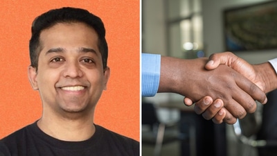 The image shows Arjun V, co-founder and CEO of Zoko, who shared his thoughts on candidates' salaries. (LinkedIn/Arjun V, Unsplash/cytonn_photography) The image shows Arjun V, co-founder and CEO of Zoko, who shared his thoughts on candidates' salaries. (LinkedIn/Arjun V, Unsplash/cytonn_photography)