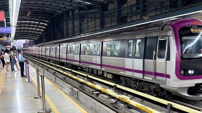 Bengaluru Metro's Purple Line. (X/@bykarthikreddy) Bengaluru Metro's Purple Line. (X/@bykarthikreddy)