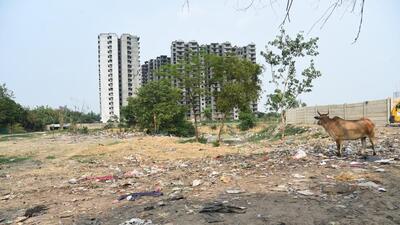 GDA vice-chairperson Atul Vats confirmed that the land remained unsold due to its proximity to the cremation ground. (Sakib Ali/HT Photo) GDA vice-chairperson Atul Vats confirmed that the land remained unsold due to its proximity to the cremation ground. (Sakib Ali/HT Photo)