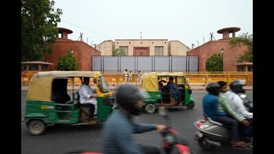 The Parliament House in New Delhi, India, on Monday, June 24, 2024. Photographer: Prakash Singh/Bloomberg (Bloomberg)