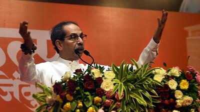 Uddhav Thackeray during Shivsena Shivsampark rally at Sri Ganesh kala krida rangmanch Swargate in Pune. Uddhav Thackeray during Shivsena Shivsampark rally at Sri Ganesh kala krida rangmanch Swargate in Pune.