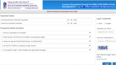 The IBPS has released RRB Clerk Prelims call letters or admit cards on ibps.in The IBPS has released RRB Clerk Prelims call letters or admit cards on ibps.in