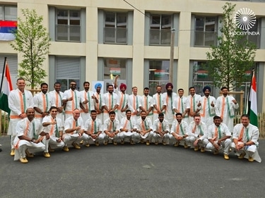 The Indian Men's Hockey team at 2024 Paris Olympics in their ceremonial outfits (Instagram) The Indian Men's Hockey team at 2024 Paris Olympics in their ceremonial outfits (Instagram)