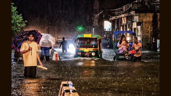 New Delhi is at #7 on the list of India’s 10 cleanest cities, as of 2023. But outside the prime, well-managed heart of the city, clearly all is not well. Drains choked with garbage and sediment burst and drowned three students last week. The city now floods dramatically each monsoon. (PTI)