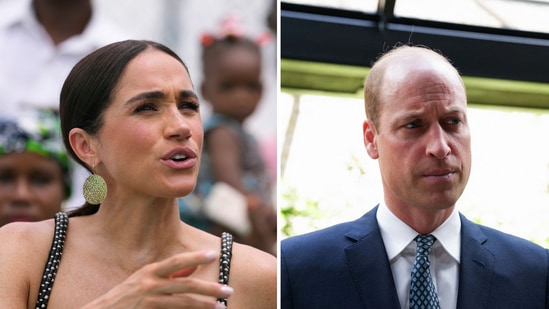 The incident involving Meghan Markle and Prince William is described in a book about Catherine, the Princess of Wales. (AP, AFP)