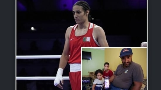 Imane Khelif's dad stated that the Algerian boxer was born and raised as a girl.(AP/Reuters)