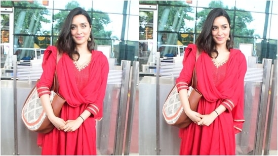 Shraddha Kapoor's sindoori red suit for promoting Stree 2 is quite cheap. Here's what it costs