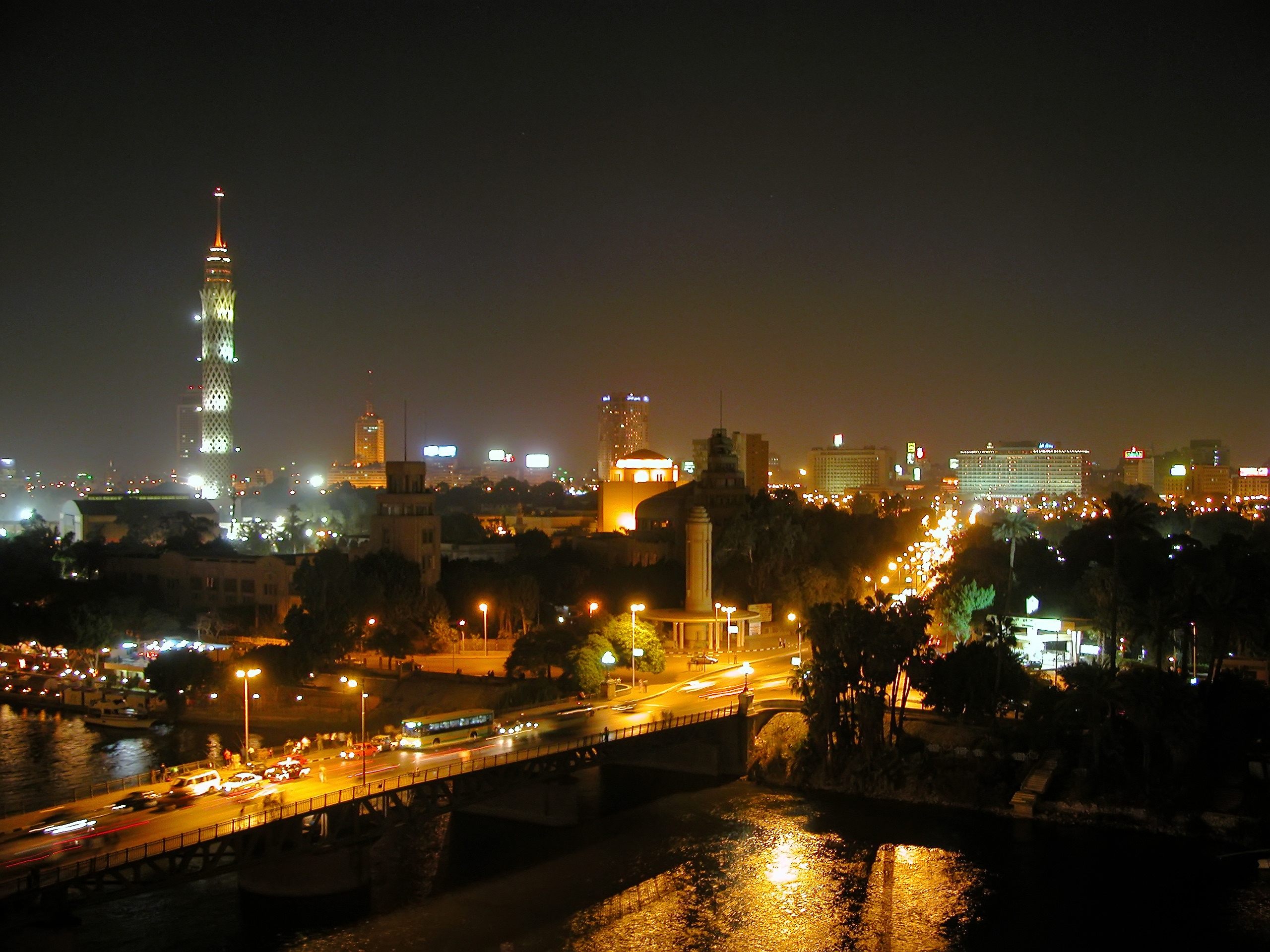 The souqs of Cairo light up the skyline