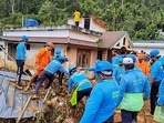 Wayanad: An NDRF team conducts a search and rescue operation for the fifth consecutive day. Wayanad: An NDRF team conducts a search and rescue operation for the fifth consecutive day.