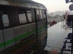 The incident at the Bengaluru metro station caused a massive traffic congestion on the Kanakapura main road.