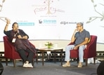 Shankar Mahadevan in conversation with author Ashis Ghatak at Bengaluru Poetry Festival 2024 Shankar Mahadevan in conversation with author Ashis Ghatak at Bengaluru Poetry Festival 2024
