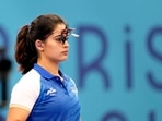 India's Manu Bhaker during the 25m Pistol Women's Final event. India's Manu Bhaker during the 25m Pistol Women's Final event.