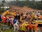 People watch as search operations are carried out after landslides hit Mundakkai village in Wayanad district in the southern state of Kerala, India, August 1, 2024. (Francis Mascarenhas (REUTERS) People watch as search operations are carried out after landslides hit Mundakkai village in Wayanad district in the southern state of Kerala, India, August 1, 2024. (Francis Mascarenhas (REUTERS)