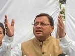Dhami also spoke about efforts being made to balance development and environment and state's progress towards the direction of the of Gross Environment Product (GEP). (HT file)