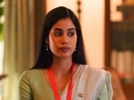 Janhvi Kapoor in a still from the movie. Janhvi Kapoor in a still from the movie.