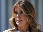 Melania Trump was spotted heading to New Jersey carrying luxury Louis Vuitton luggage that featured a FLOTUS tag