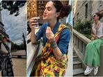 Taapse Pannu's refreshing saree looks in Paris. (Instagram ) Taapse Pannu's refreshing saree looks in Paris. (Instagram )