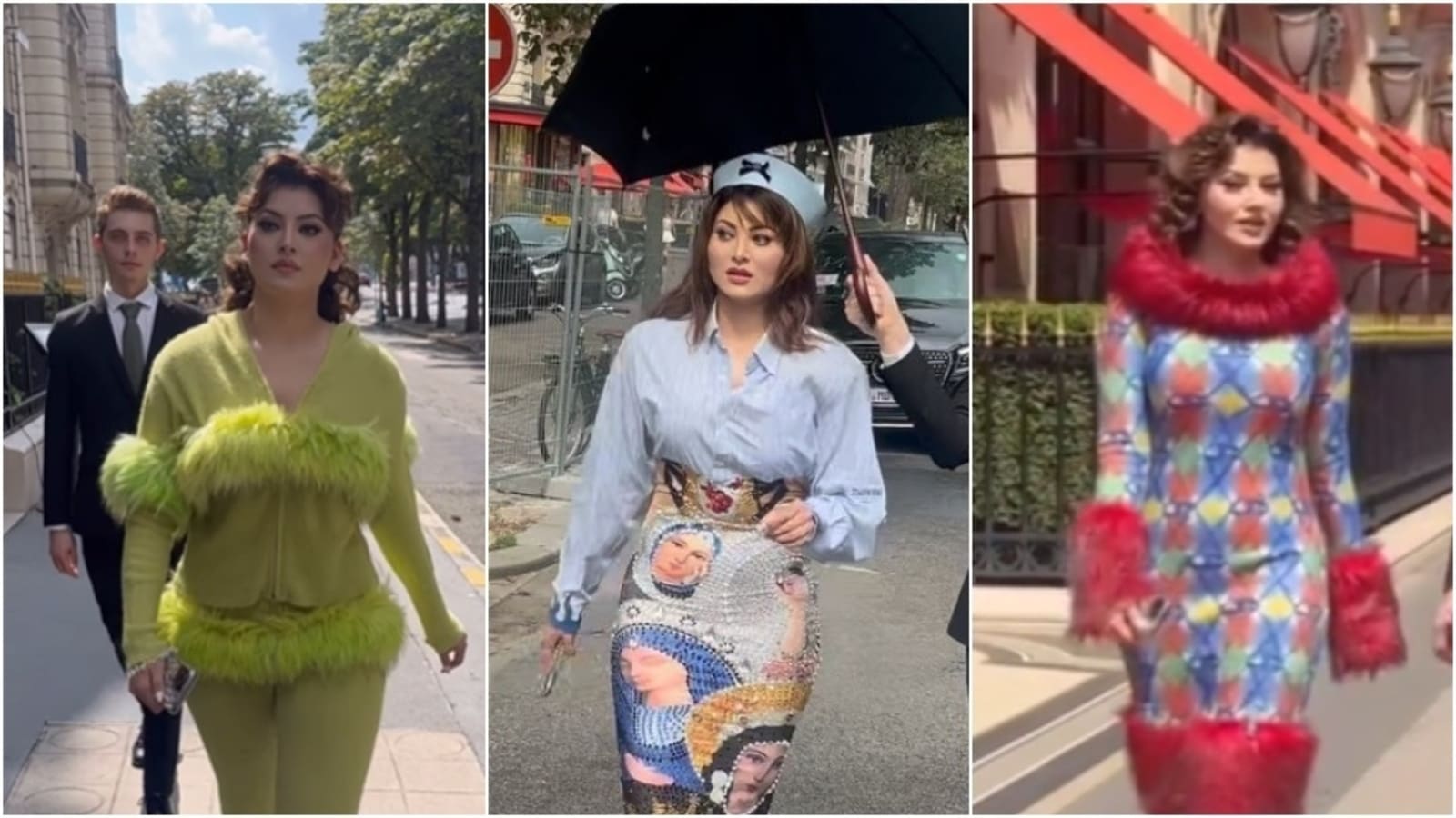 Urvashi Rautela’s Paris fashion choices are full of bizarre outfits; internet calls them ‘hideous’: Watch