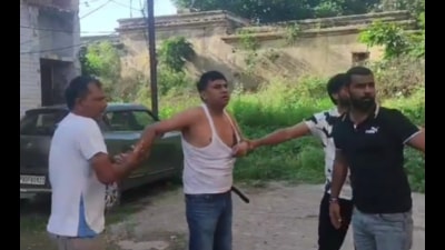 A video grab of the incident. (Sourced) A video grab of the incident. (Sourced)