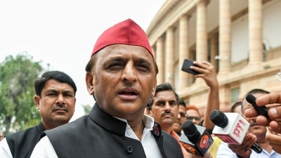 Samajwadi Party MP Akhilesh Yadav at the Parliament in New Delhi. (ANI) Samajwadi Party MP Akhilesh Yadav at the Parliament in New Delhi. (ANI)