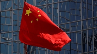 The Chinese national flag is seen in Beijing, China. (Reuters