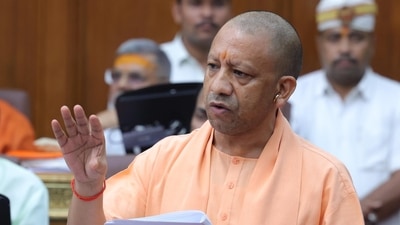 Chief minister Yogi Adityanath addressing the UP assembly during the monsoon session- 2024 (HT) Chief minister Yogi Adityanath addressing the UP assembly during the monsoon session- 2024 (HT)